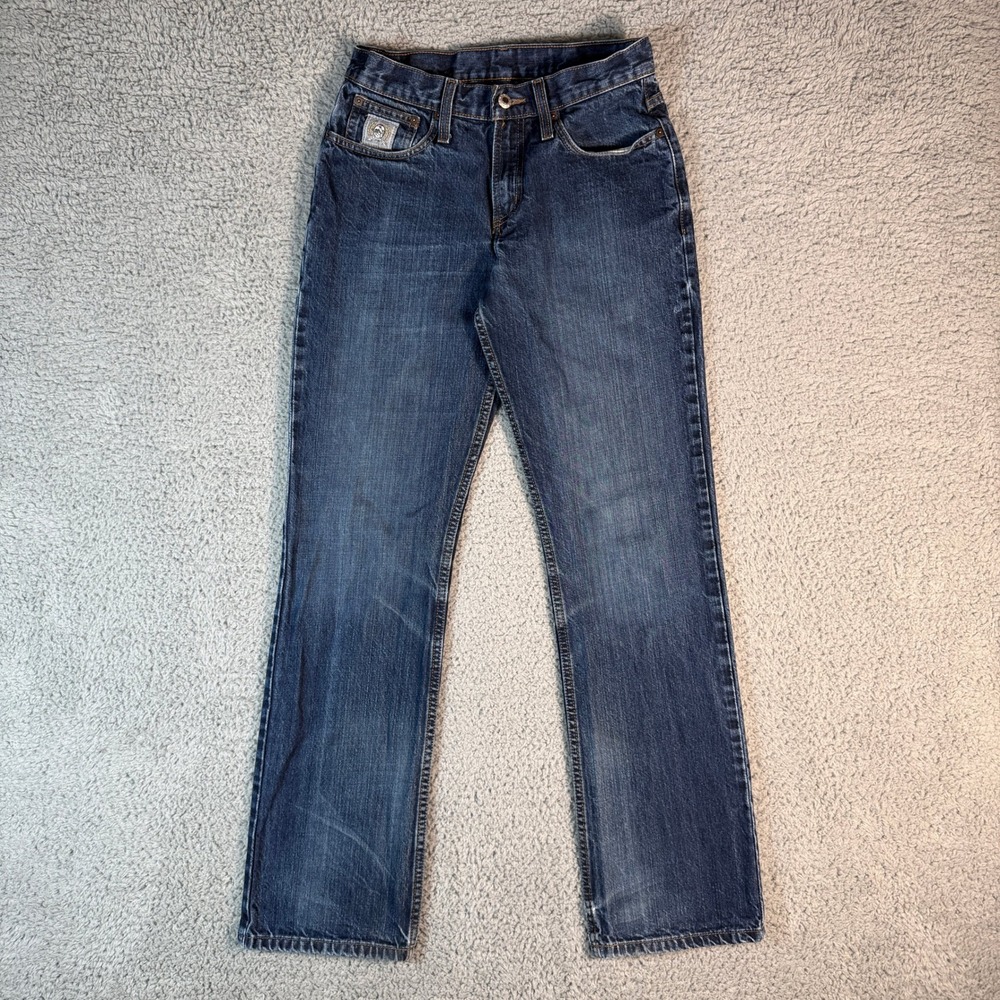Cinch Jeans Men 28x33 Blue Denim Silver Label Rigid Dark Stone Cowboy MB98034002